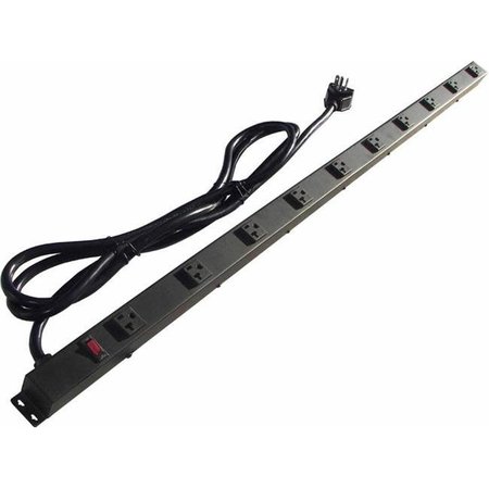 E-DUSTRY e-dustry EPS-T4109NV1 48 in. 10 Outlet Metal Power Strip EPS-T4109NV1